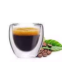 شات قهوه خوری دوجداره بدون دسته