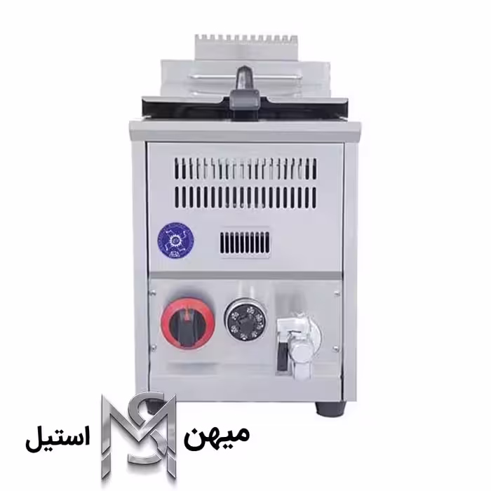 سرخ کن تک لگن 15 لیتری با شیر تخلیه گازی مدل AB-G10