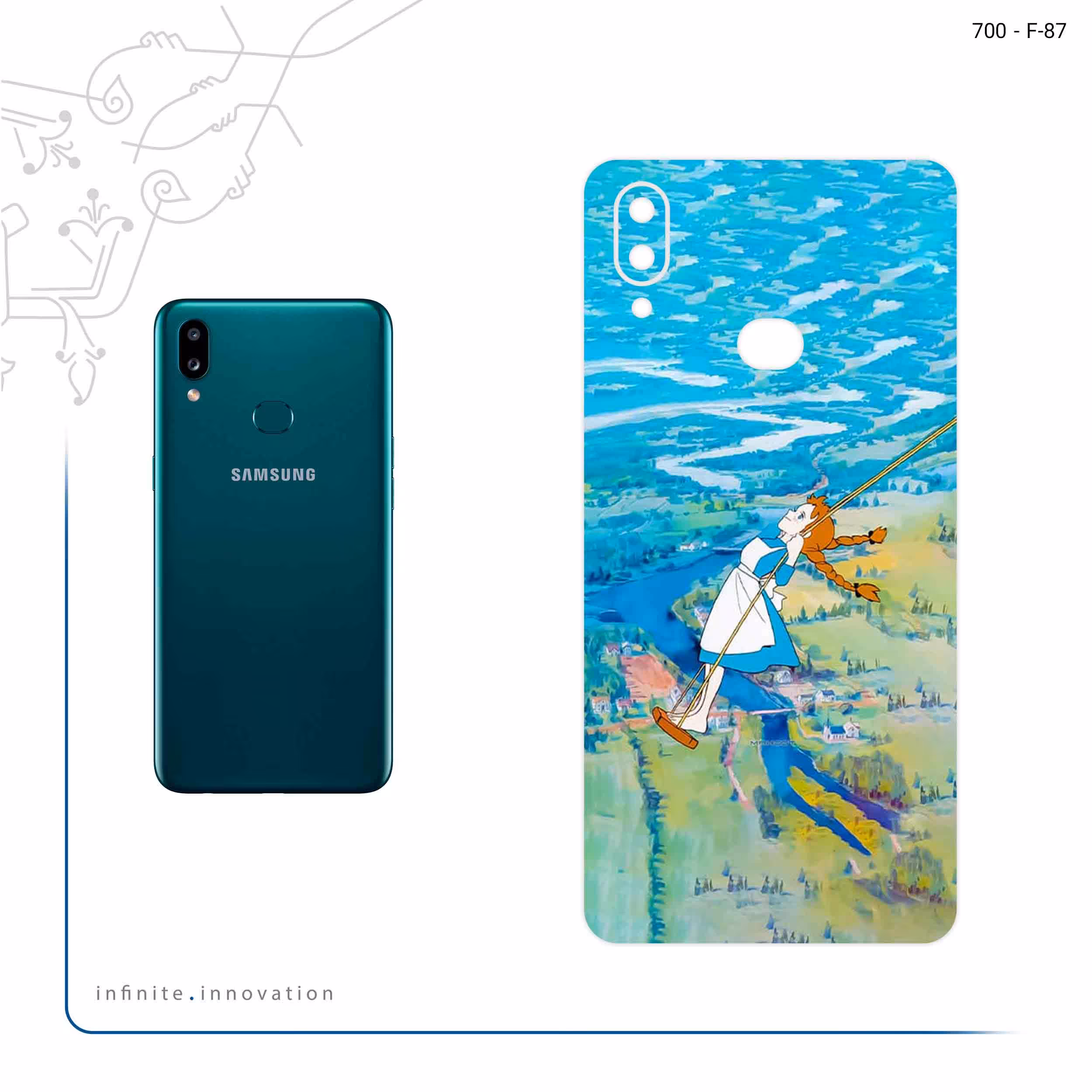 برچسب پوششی ماهوت مدل Anne Of Green Gables مناسب برای گوشی موبایل سامسونگ Galaxy A10s