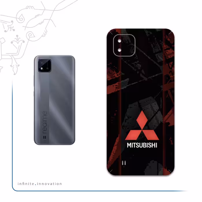 برچسب پوششی ماهوت مدل Mitsubishi-Motor مناسب برای گوشی موبایل ریلمی C11 2021