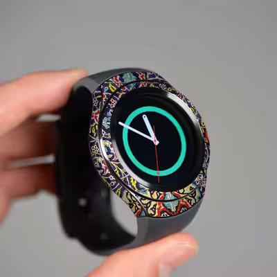 برچسب ماهوت طرح Iran_Tile6 مناسب برای ساعت هوشمند سامسونگ Galaxy Gear S2