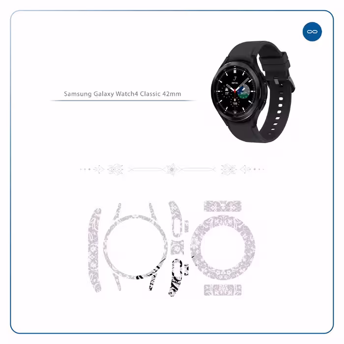 برچسب ماهوت طرح Nastaliq 1 مناسب برای ساعت هوشمند سامسونگ Watch4 Classic 42mm