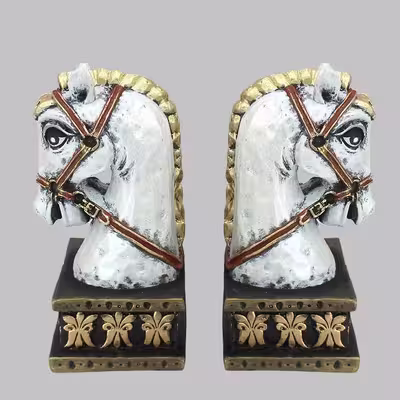 نگهدارنده کتاب مدل اسب مجموعه 2 عددی