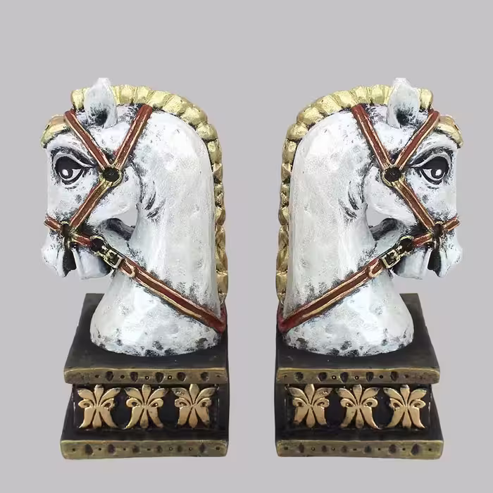 نگهدارنده کتاب مدل اسب مجموعه 2 عددی