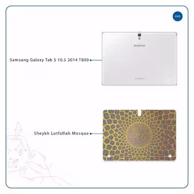 برچسب پوششی ماهوت مدل Iran-Tile2 مناسب برای تبلت سامسونگ Galaxy Tab S 10.5 2014 T800