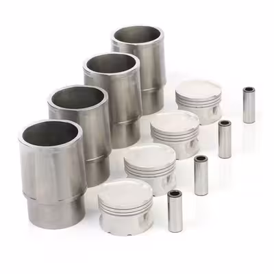 بوش و پیستون و گژن پین کاپلان پلاس مدل جای سوپاپ دار1112 مناسب پژو 405 بسته 4 عددی