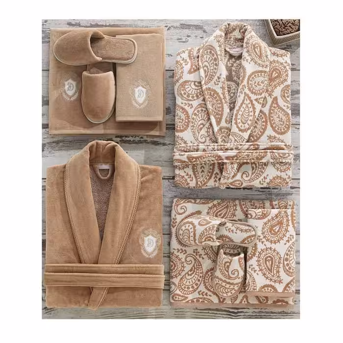  سرویس حوله پالتویی 8 تکه دانتلا ویتا سری کادیفه مدل Sal