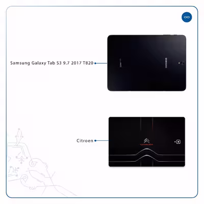 برچسب پوششی ماهوت مدل Citroen مناسب برای تبلت سامسونگ Galaxy Tab S3 9.7 2017 T820