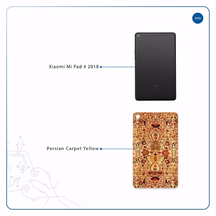 برچسب پوششی ماهوت مدل Iran-Carpet2 مناسب برای تبلت شیائومی Mi Pad 4 2018