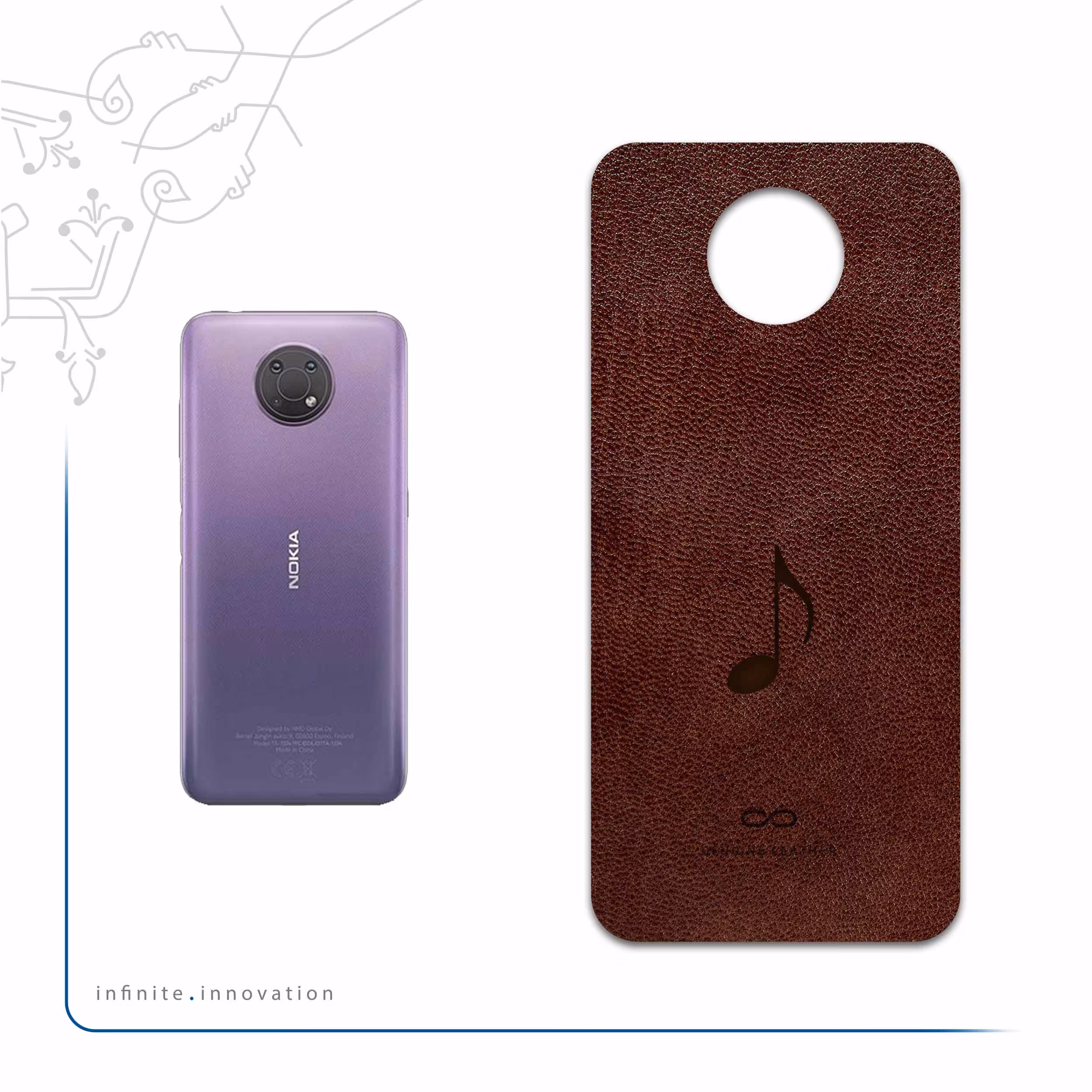 برچسب پوششی ماهوت مدل NL-CHNG مناسب برای گوشی موبایل نوکیا G10