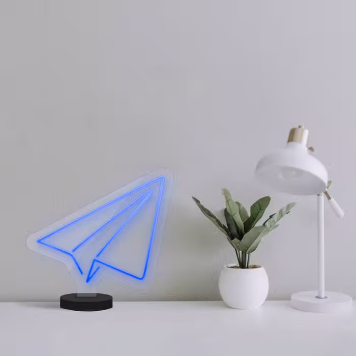 چراغ رومیزی ریموت دار مدل GL_BL-GLASS