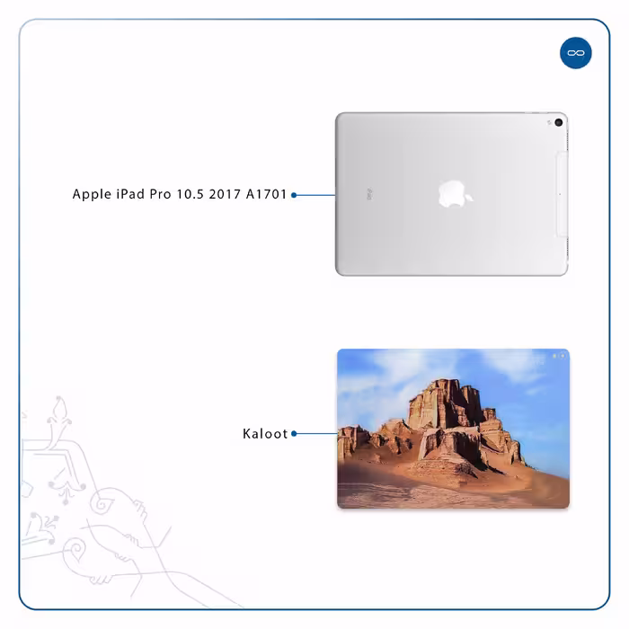 برچسب پوششی ماهوت مدل Kaloot مناسب برای تبلت اپل iPad Pro 10.5 2017 A1701