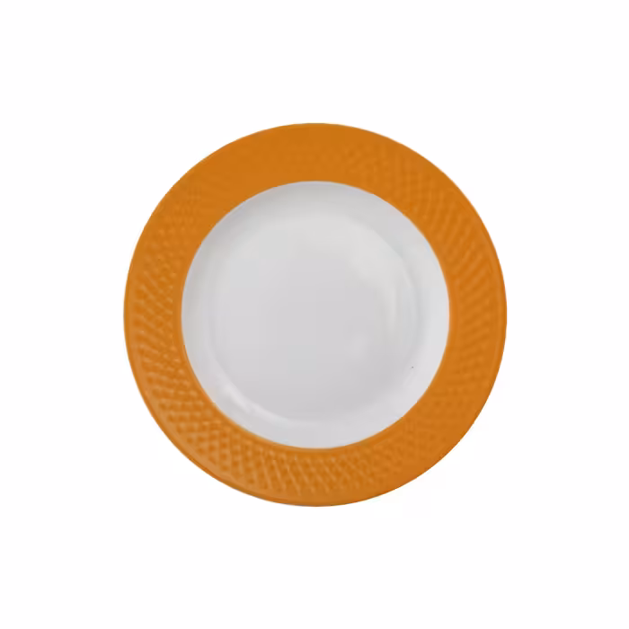 بشقاب غذاخوری چینی زرین ایران مدل رادیانس کد 25 درجه عالی بسته 6 عددی