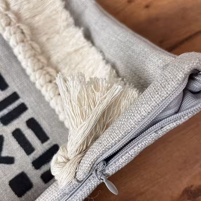 کاور کوسن مدل بوهو استایل مکرومه کد 3033