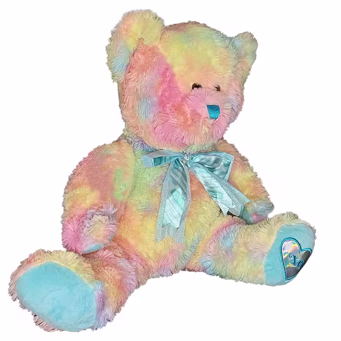 عروسک طرح خرس مدل RainBow کد SZT/23 ارتفاع 40 سانتی متر