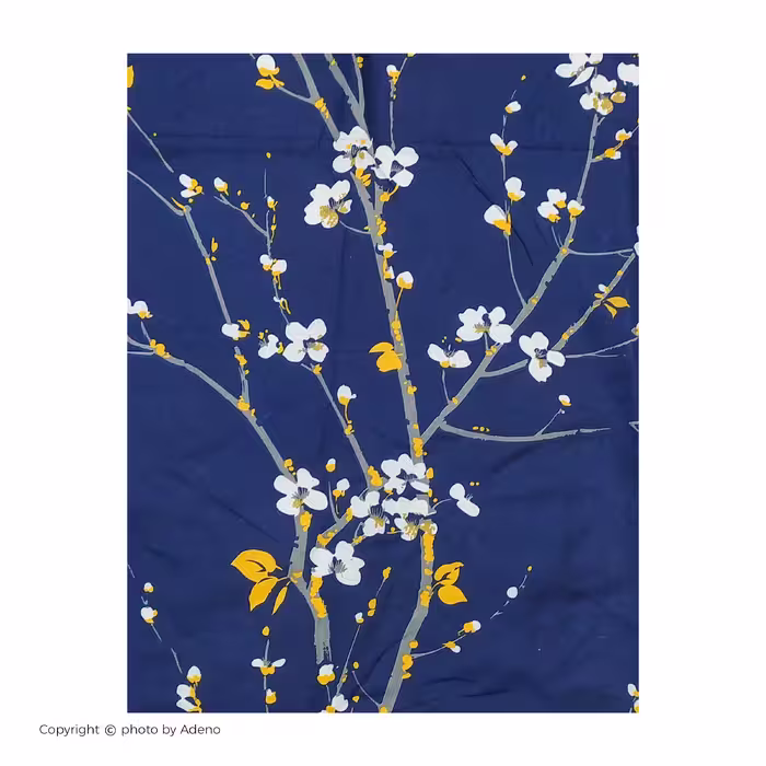 ملحفه آدنو مدل گلریز کد CH52 یک نفره سایز 120x200 سانتی متر