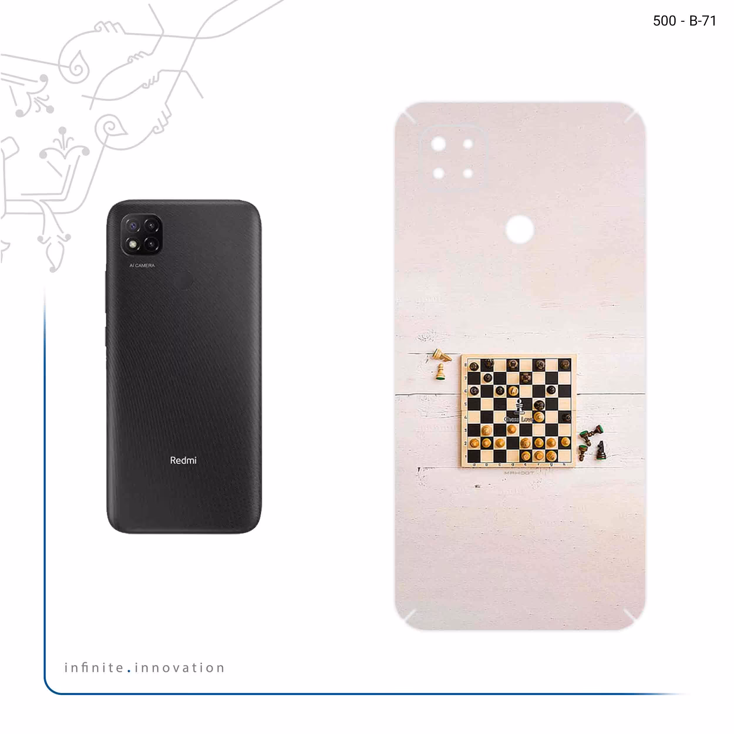برچسب پوششی ماهوت مدل Chess مناسب برای گوشی موبایل شیائومی Redmi 9 Activ