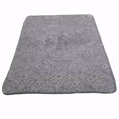 پتو گلبافت مدل گل برجسته سايز 160x220 سانتي متر