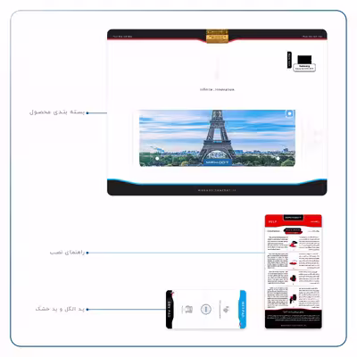 برچسب پوششی ماهوت مدل Paris City مناسب برای تبلت سامسونگ Galaxy Tab S2 9.7 2015 T815
