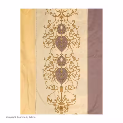 ملحفه آدنو مدل درباری کد IR101 دونفره سایز 240x240 سانتی متر