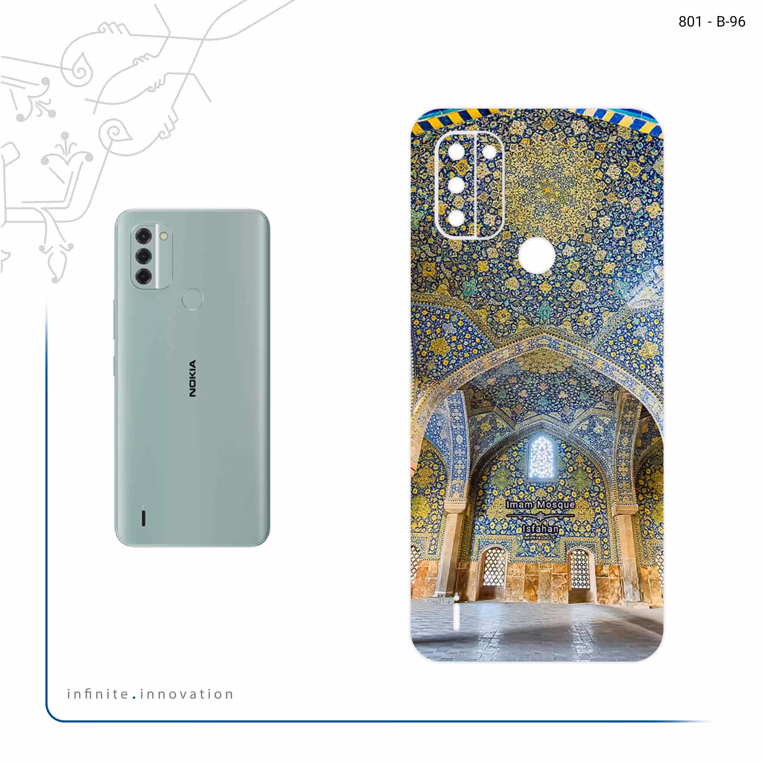 برچسب پوششی ماهوت مدل Imam Mosque in Isfahan مناسب برای گوشی موبایل نوکیا C31