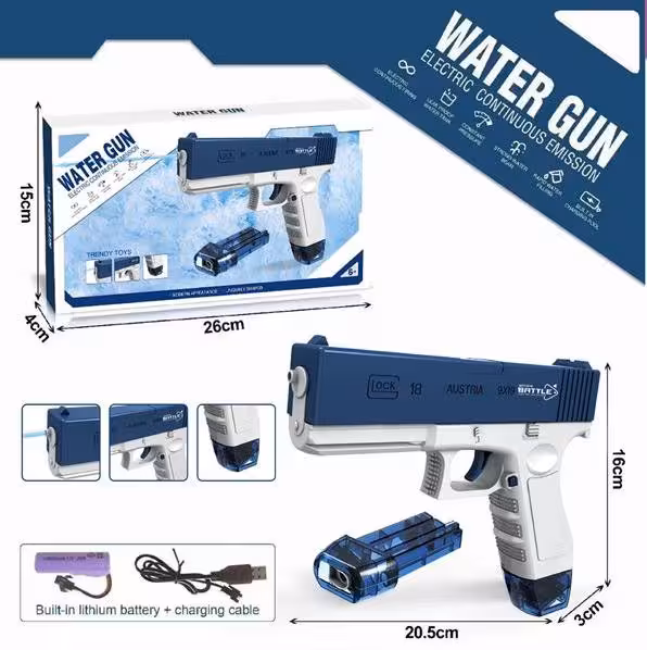 تفنگ آب پاش کلت شارژی رگباری