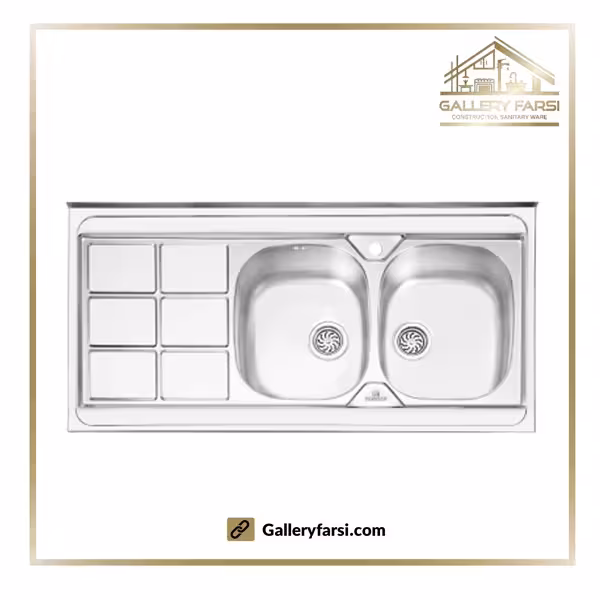 سینک پرنیان استیل روکار مدلPS-1124