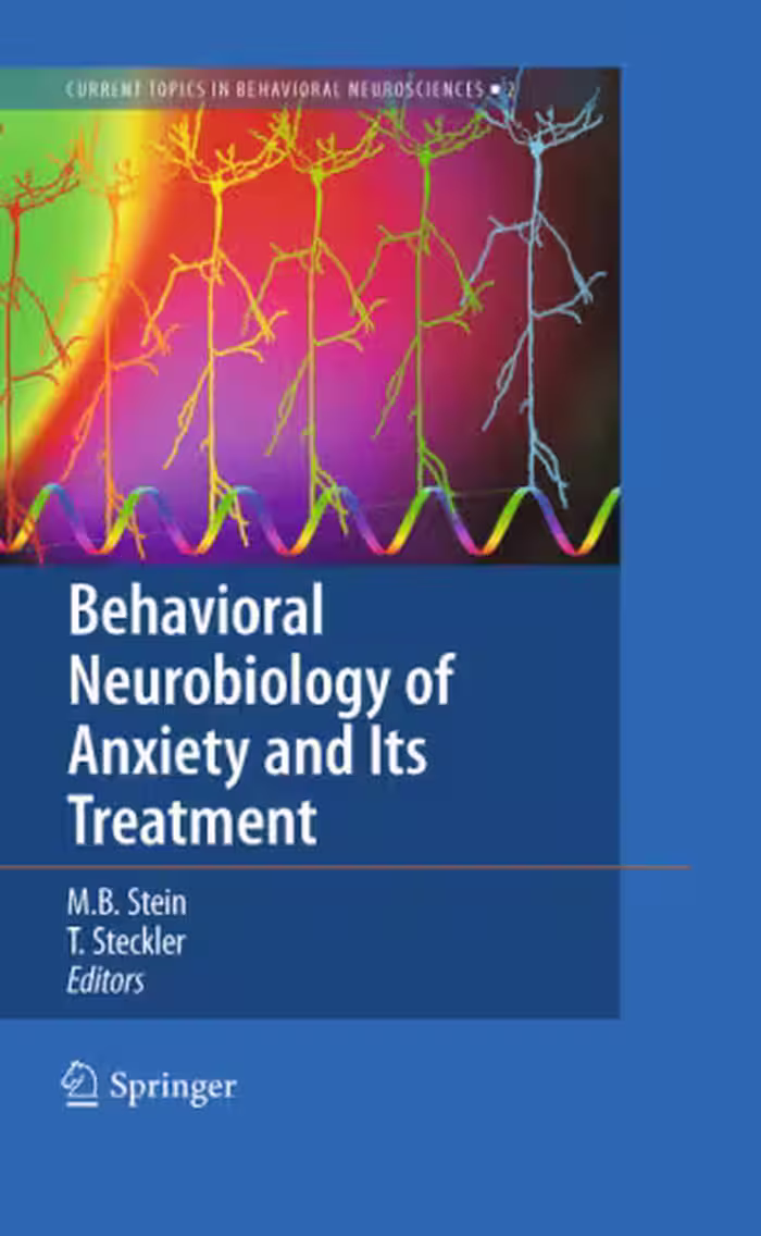 خرید و دانلود نسخه کامل کتاب Behavioral Neurobiology of Anxiety and Its Treatment