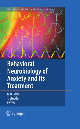 خرید و دانلود نسخه کامل کتاب Behavioral Neurobiology of Anxiety and Its Treatment