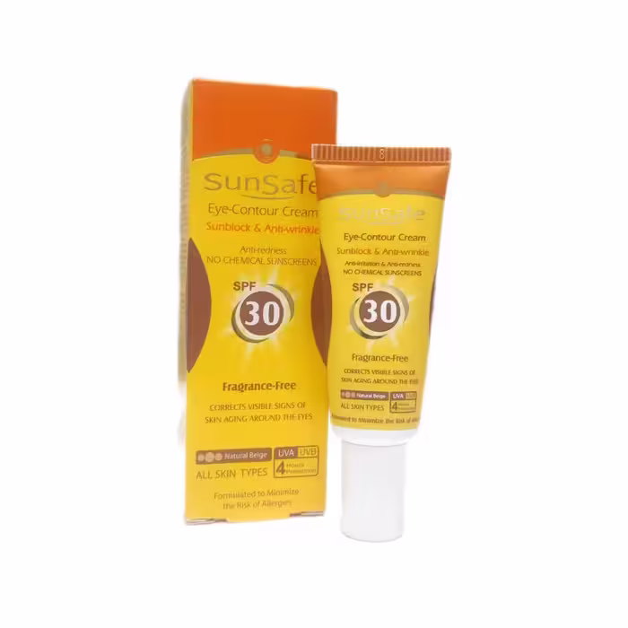 کرم ضدآفتاب دور چشم رنگیSPF30 سان سیف