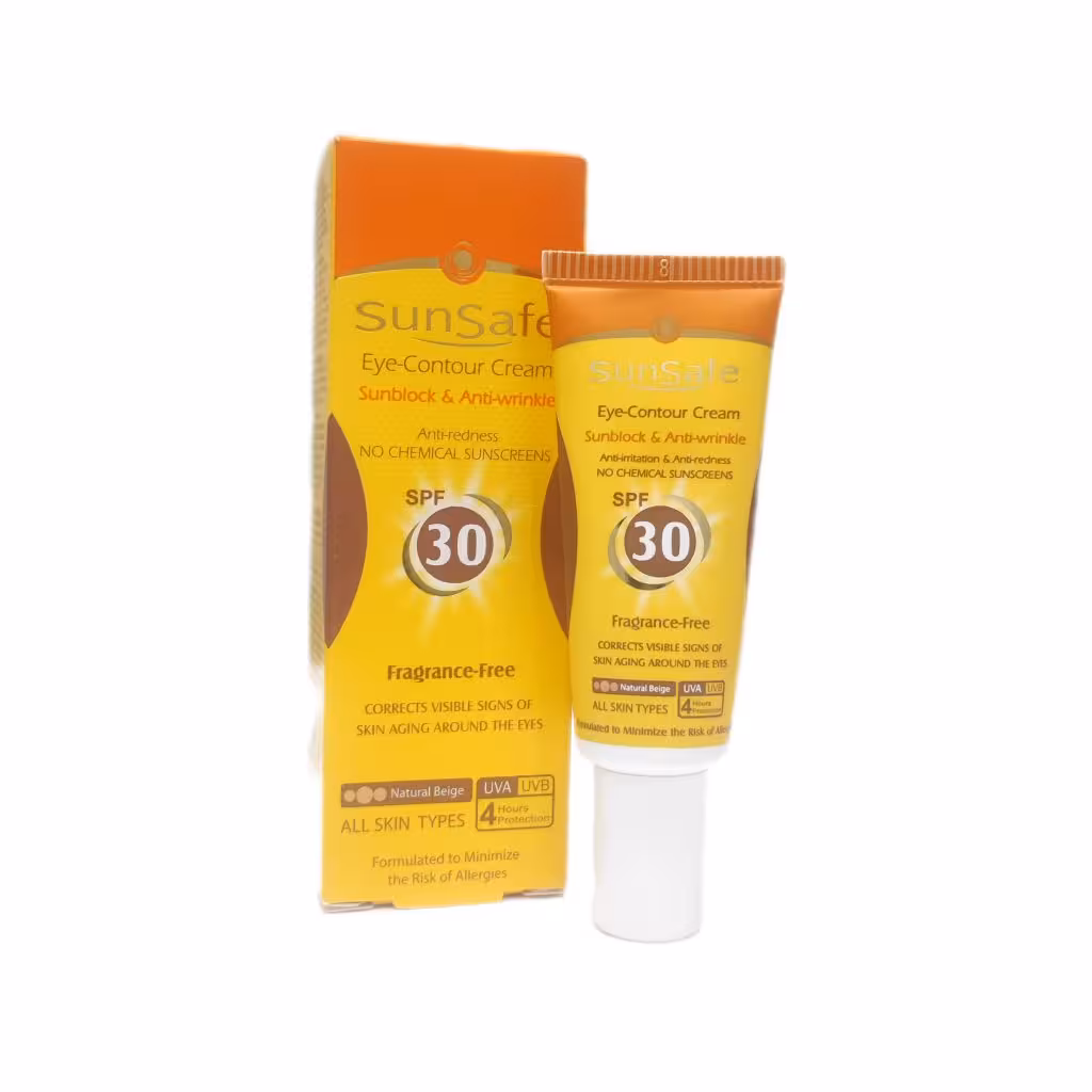 کرم ضدآفتاب دور چشم رنگیSPF30 سان سیف