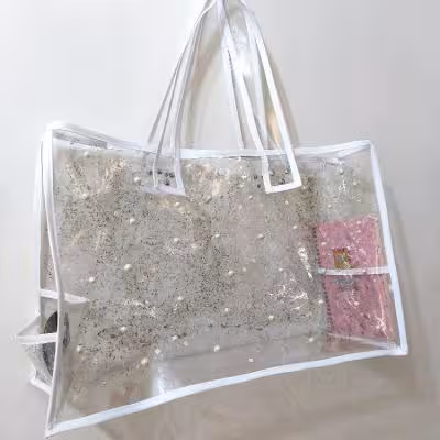 کیف طلقی مرواریدی سایز بزرگ