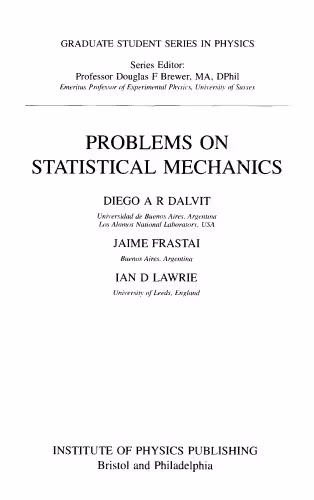 خرید و دانلود نسخه کامل کتاب Problems on Statistical Mechanics