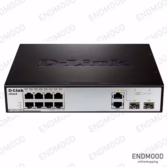 سوئیچ شبکه 10 پورت دی-لینک مدل DES-3200-10