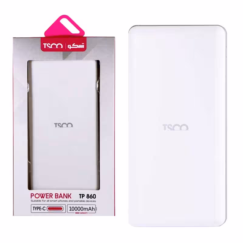 پاوربانک تسکو 10000 میلی آمپر مدل TSCO TP 860