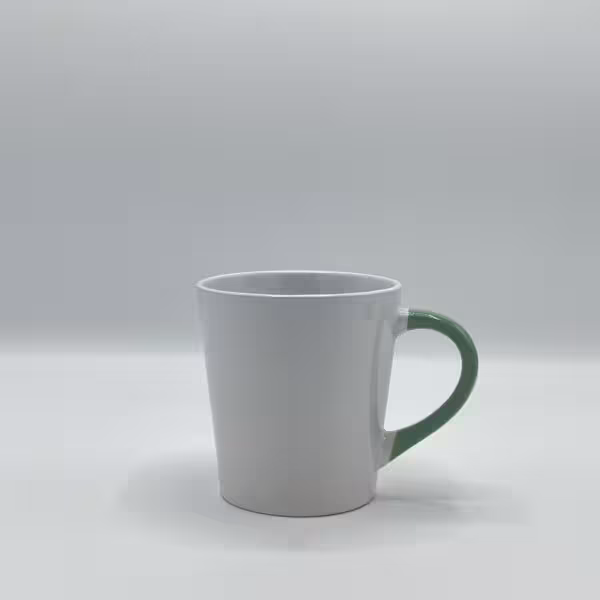 ماگ سرامیکی - دسته سبز