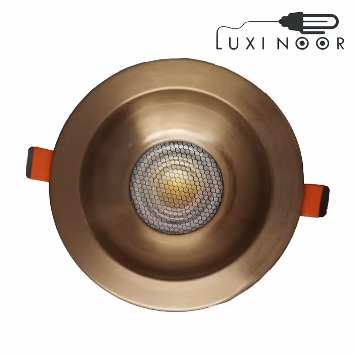 چراغ توکار اف ای سی مدل FEC-328-24W طلایی طرح پنتا