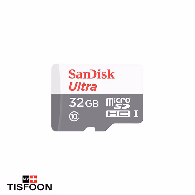 حافظه microSDHC سن دیسک Ultra کلاس 10 استاندارد UHS-I U1 سرعت 80MBps 533X ظرفیت 32 گیگابایت به همراه آداپتور SD