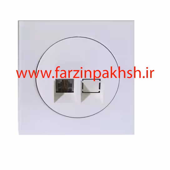 پریز سوکت شبکه cat6 توکار دلند مدل آوا