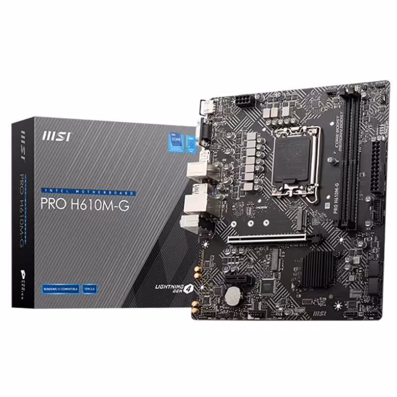 مادربرد MSI مدل PRO H610M-G با حافظه از نوع DDR5