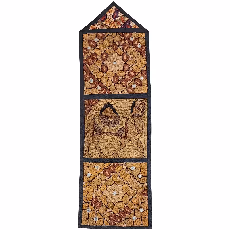 دیوارکوب 3 جیبه کد JAAB37 سوزن دوزی ابریشم