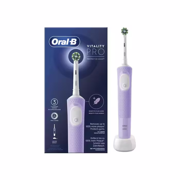 مسواک برقی اورال بی ORAL-B مدل Vitality PRO بنفشOral-B Vitality Pro Electric Toothbrush
