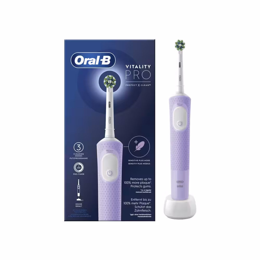 مسواک برقی اورال بی ORAL-B مدل Vitality PRO بنفشOral-B Vitality Pro Electric Toothbrush