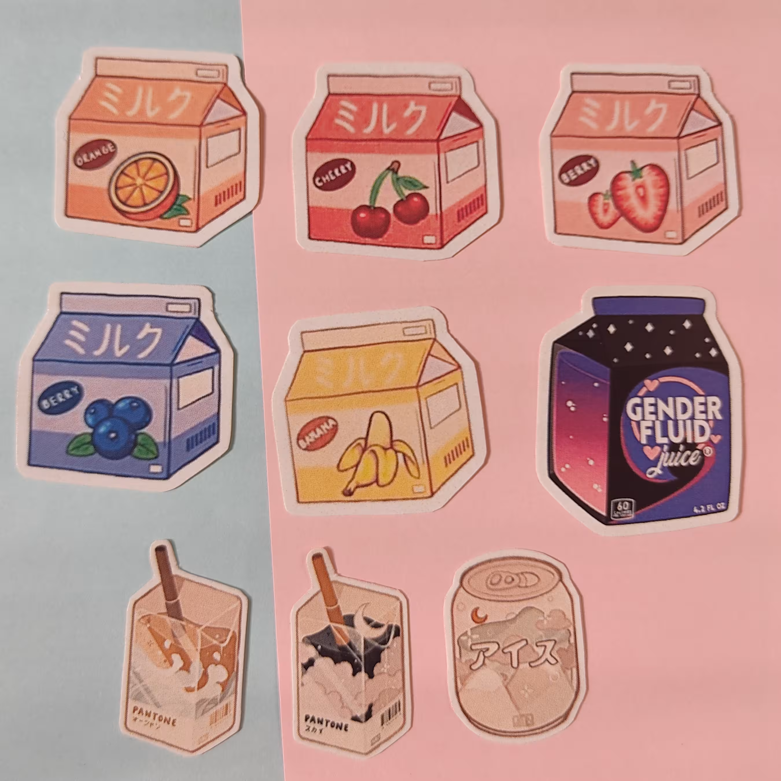 پک استیکر ابمیوه نوشیدنی ترند مناسب بولت ژورنالی