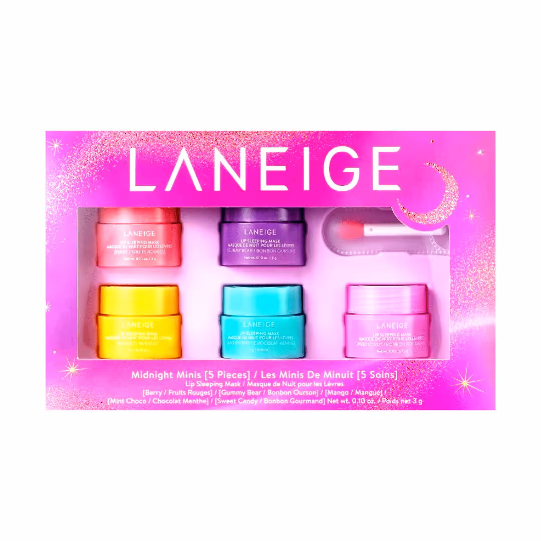 ست ماسک شب مینی لانیژ 5 عددی Laneige Midnight Lip Sleeping Mask Minis Set