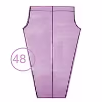 الگوی شلوار کشی تک سایز 48