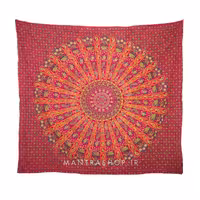 بکدراپ تپستری هندی طرح ماندالا (روتختی دو نفره) کد 157