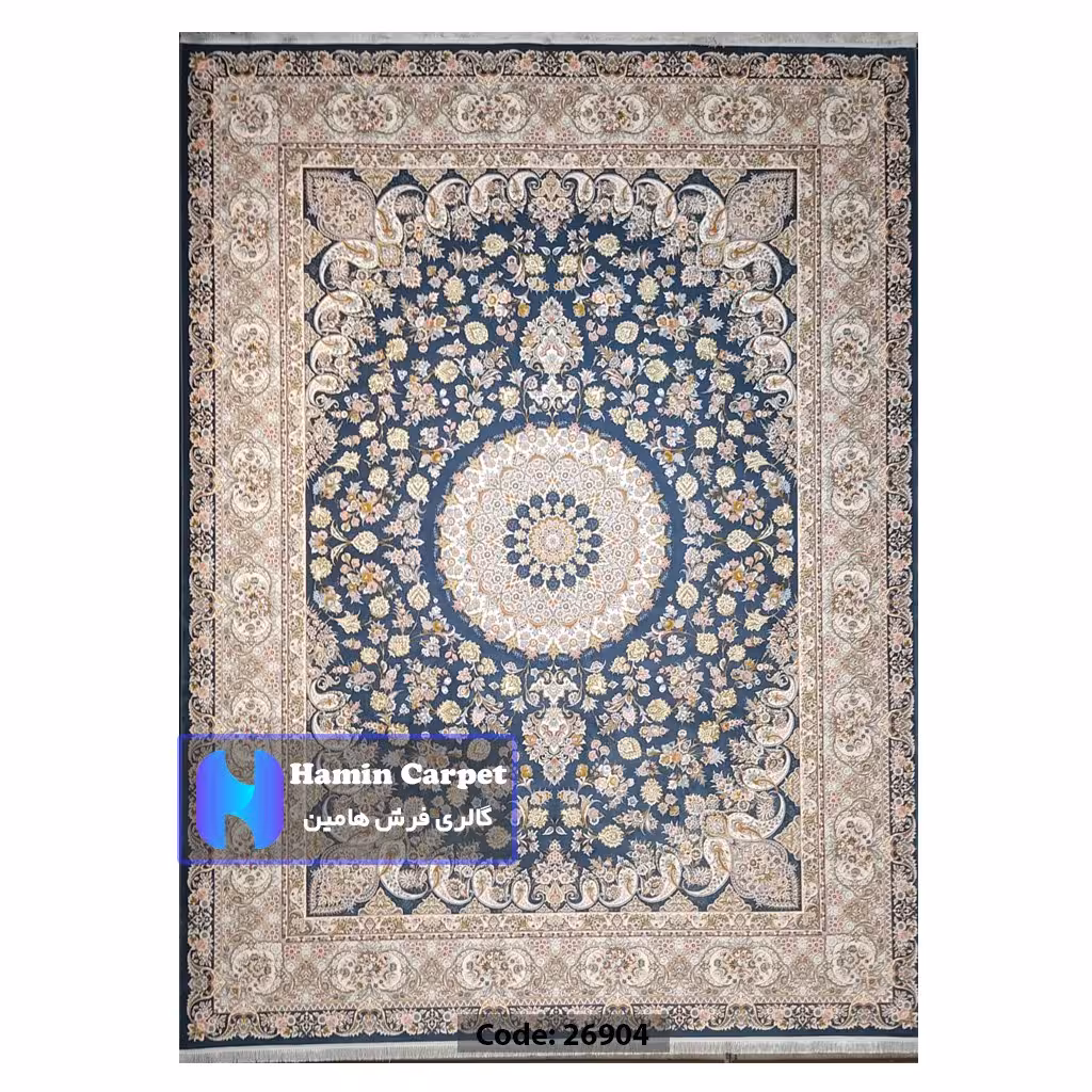 فرش 6 متری 1200 شانه تراکم 3600  نخ اکلریک گل برجسته کد    AR26904