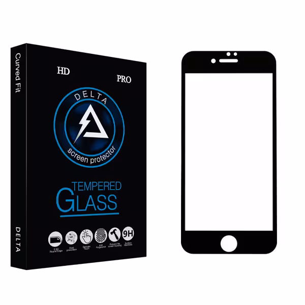 محافظ صفحه نمایش 5D دلتا مدل HD مناسب برای گوشی موبایل اپل IPhone 7 plus/8 plus