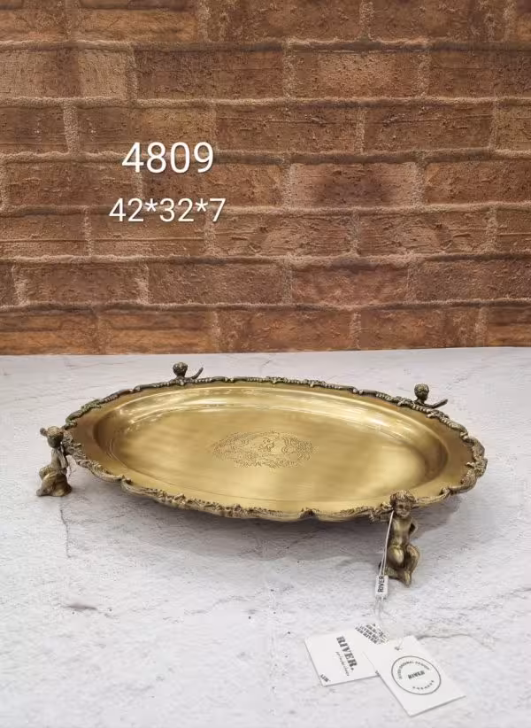 سینی برنجی فرشته دار برند ریور کد210235